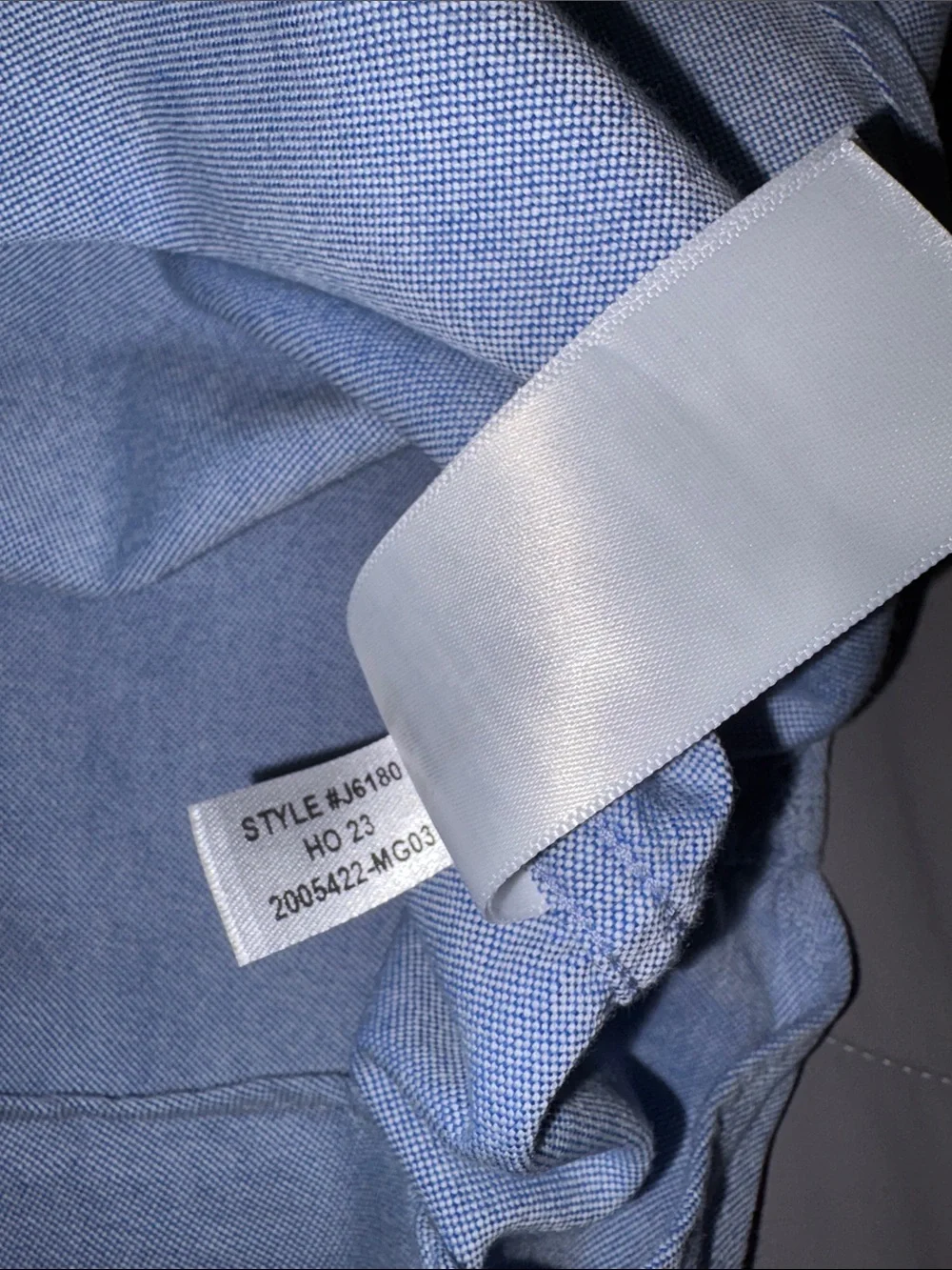 J. Crew Classic Men's Light Blue Flex Oxford Button-Down Shirt EUC XL
